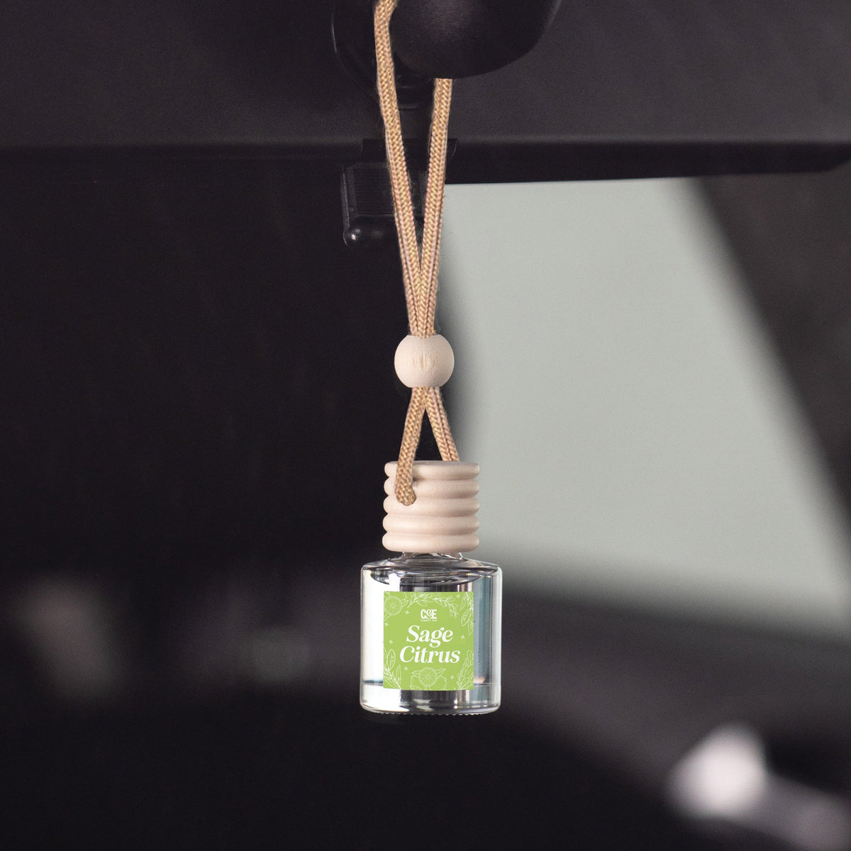 Sage Citrus Scented Hanging Refillable Car Freshener Diffuser