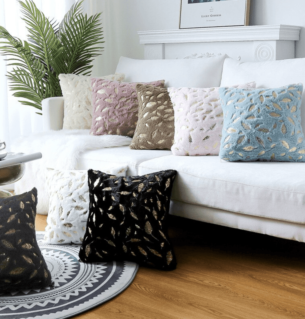 18" Hand Painted Dixie Plush Velvet Decorative Pillow and/or Case — Select Your Color