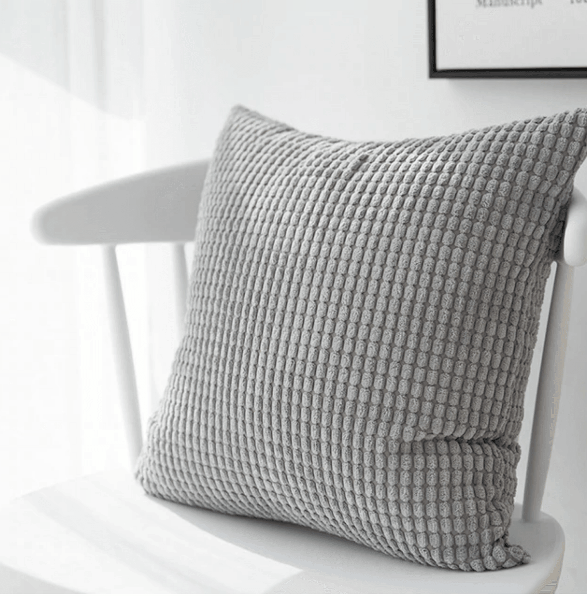 18" Square Farmhouse Plush Decorative Pillow and/or Case