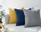18" Square Farmhouse Plush Decorative Pillow and/or Case