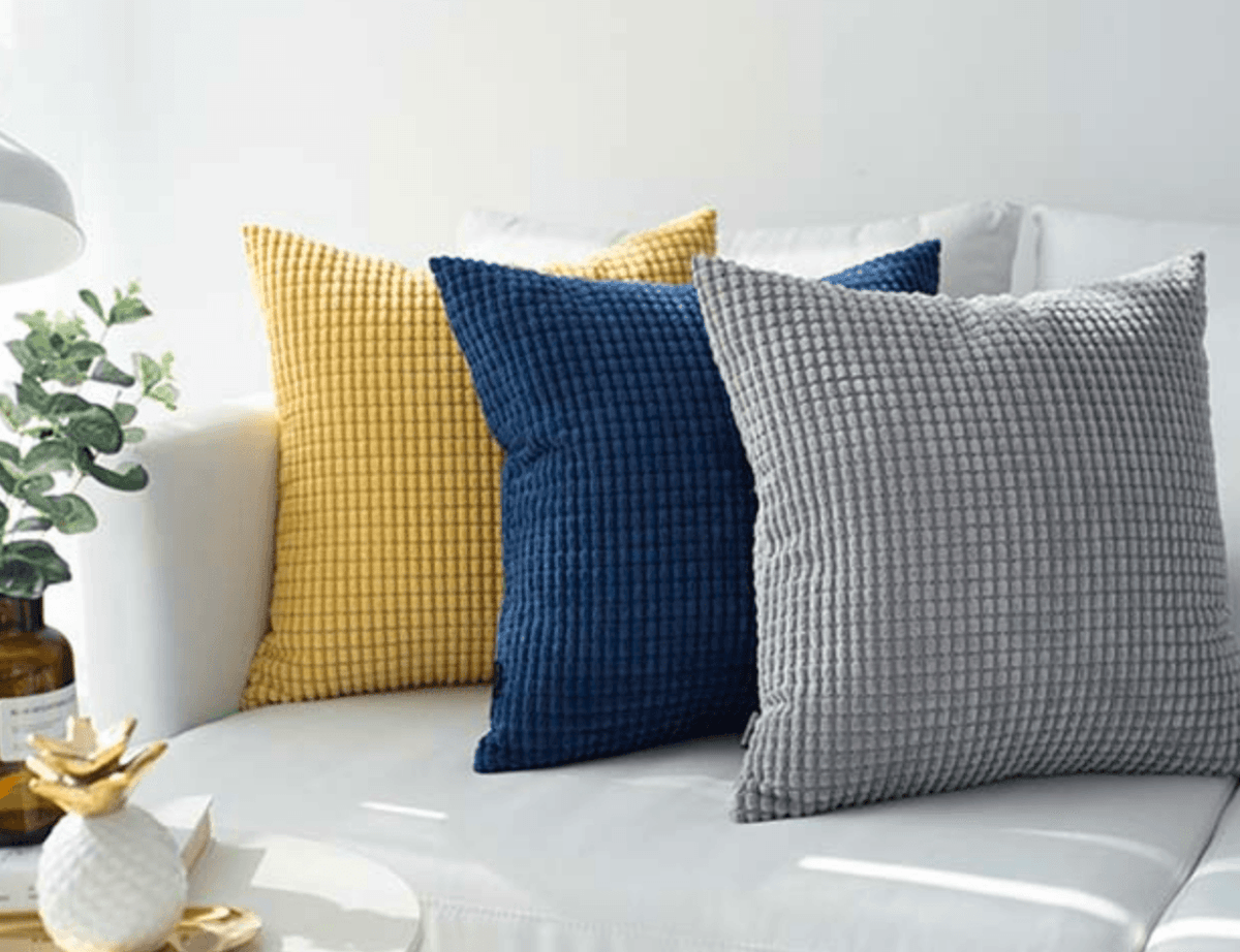 18" Square Farmhouse Plush Decorative Pillow and/or Case