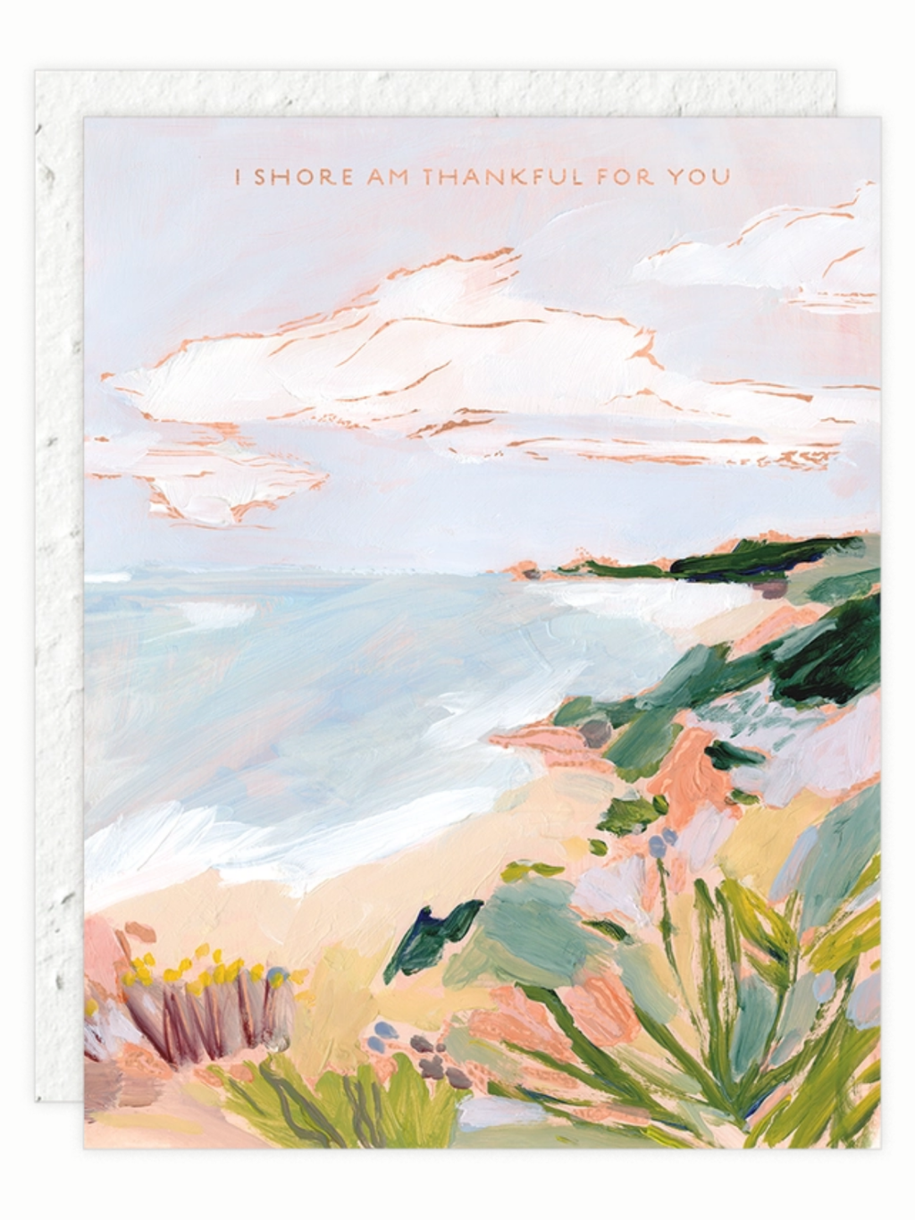 Shore Am Thankful - Seeded Thank You Card with PLANTABLE seed paper envelope