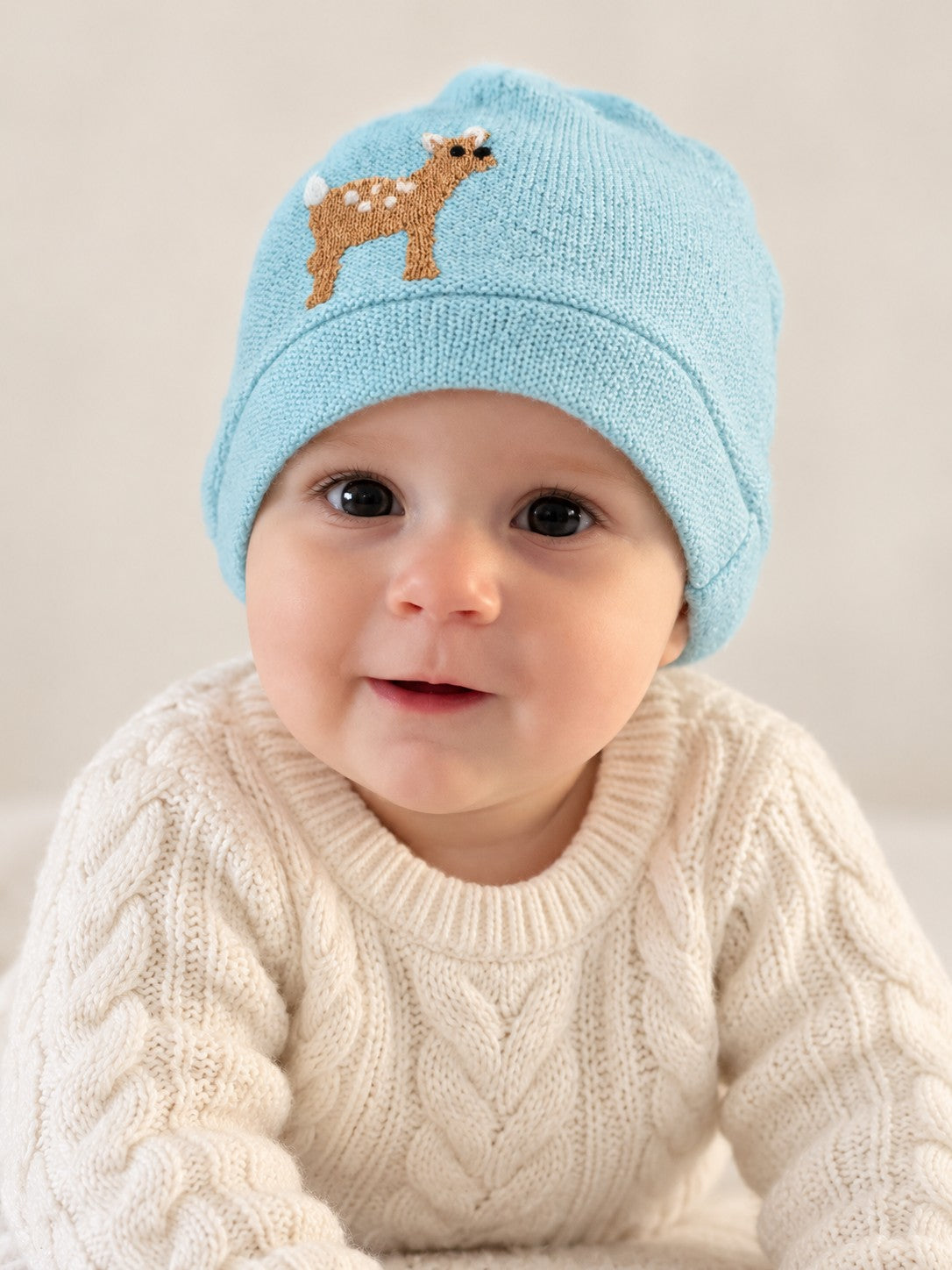 Fawn Cashmere Hat - Baby — Select Your Color