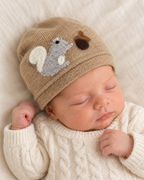 Squirrel Cashmere Hat - Newborn — Select Your Color