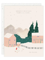 Snow Chickens - Seeded Holiday Card with PLANTABLE seed paper envelope