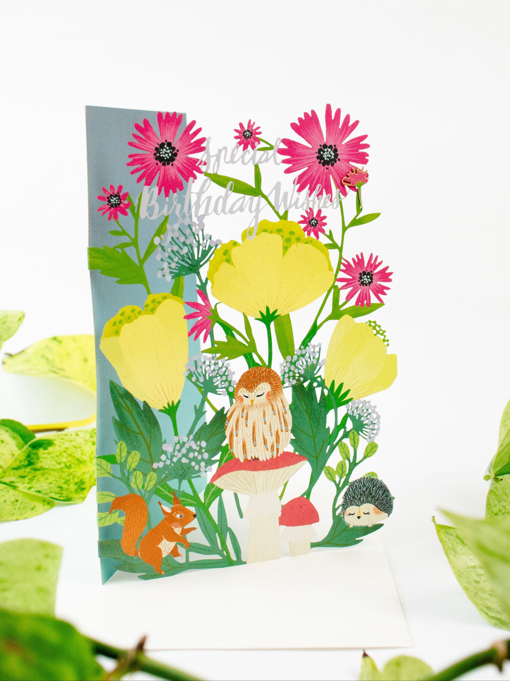 Summer Forest Lasercut Birthday Card