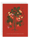 Sweet Strawberry - Seeded Thank You Card with PLANTABLE seed paper envelope