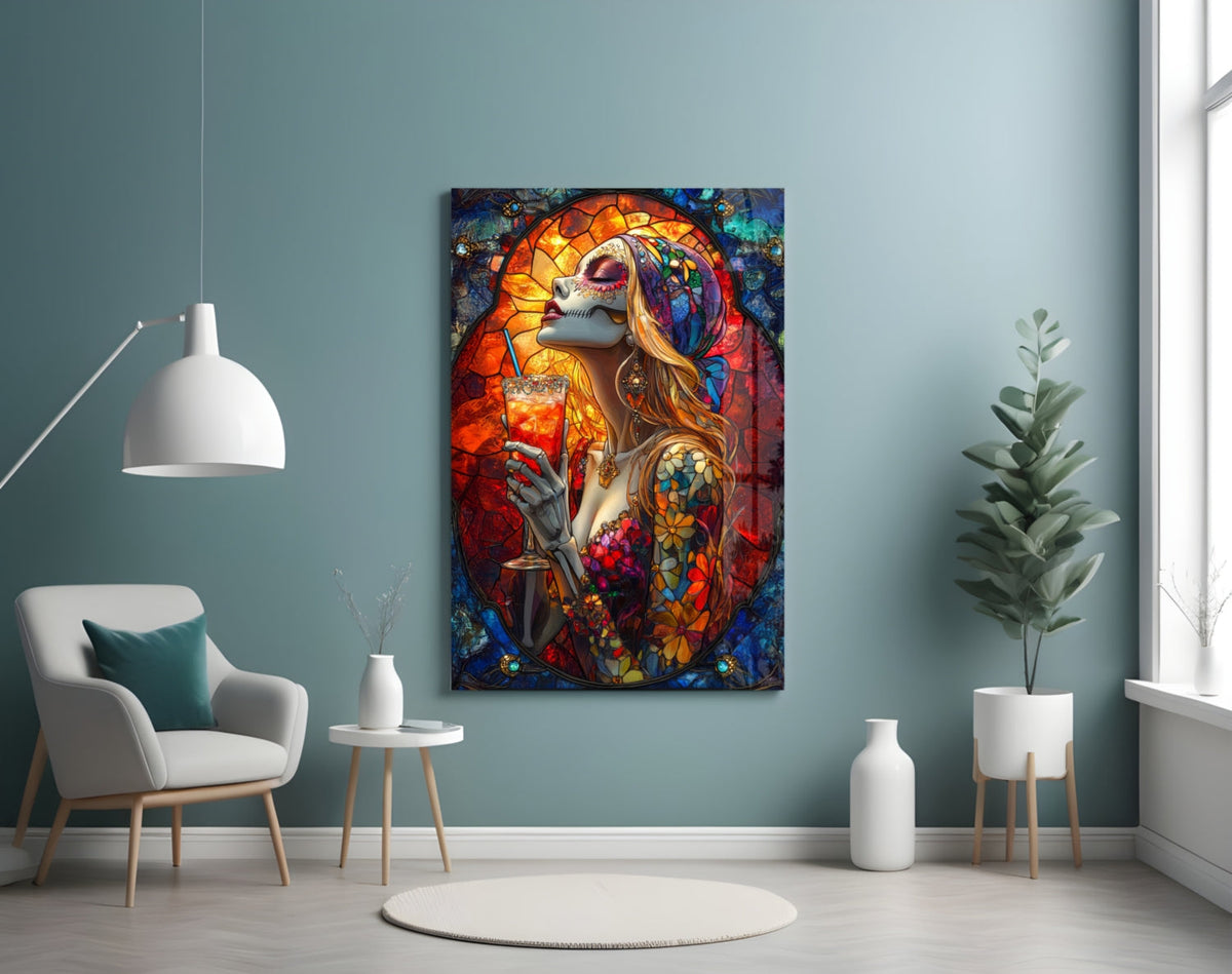 Cocktail of the Dead Glass Wall Art || Designer Collection