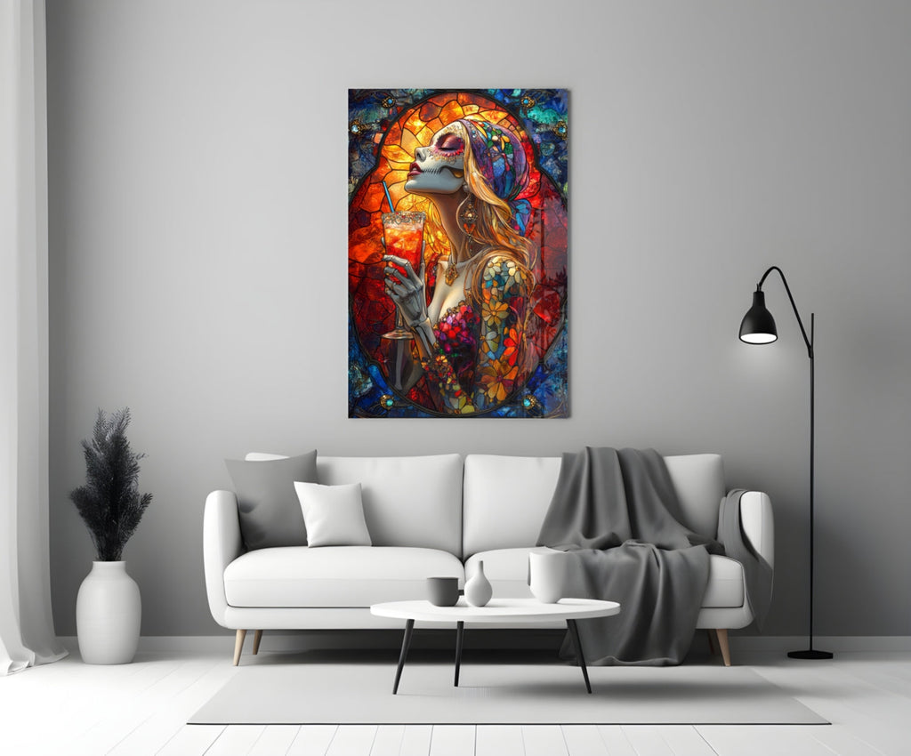 Cocktail of the Dead Glass Wall Art || Designer Collection