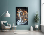 The Shining Mind of Aurelius Glass Wall Art || Designer Collection