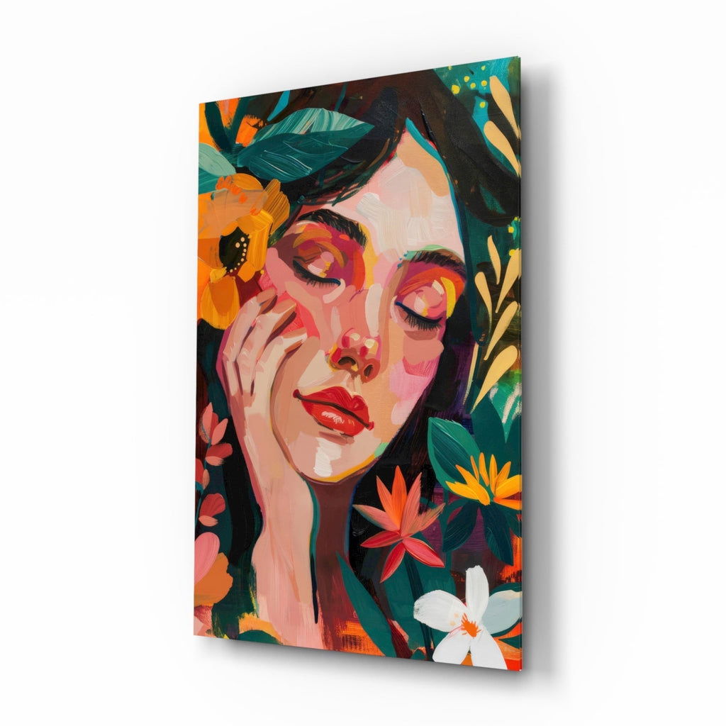 Spring Beauty Glass Wall Art || Designer Collection