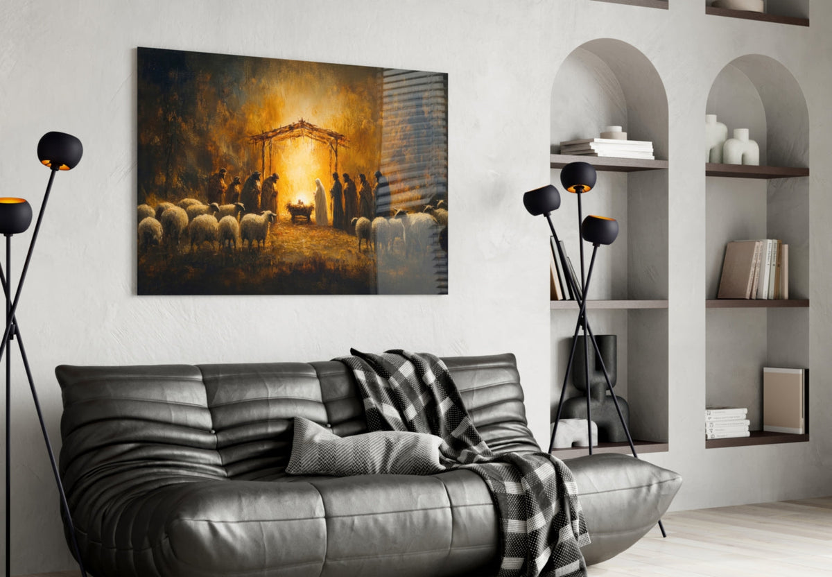 Birth Glass Wall Art || Designer Collection