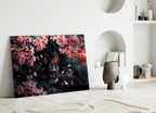 Lion of the Night Glass Wall Art || Designer Collection