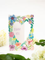 Thank You Flower Heart Lasercut Card