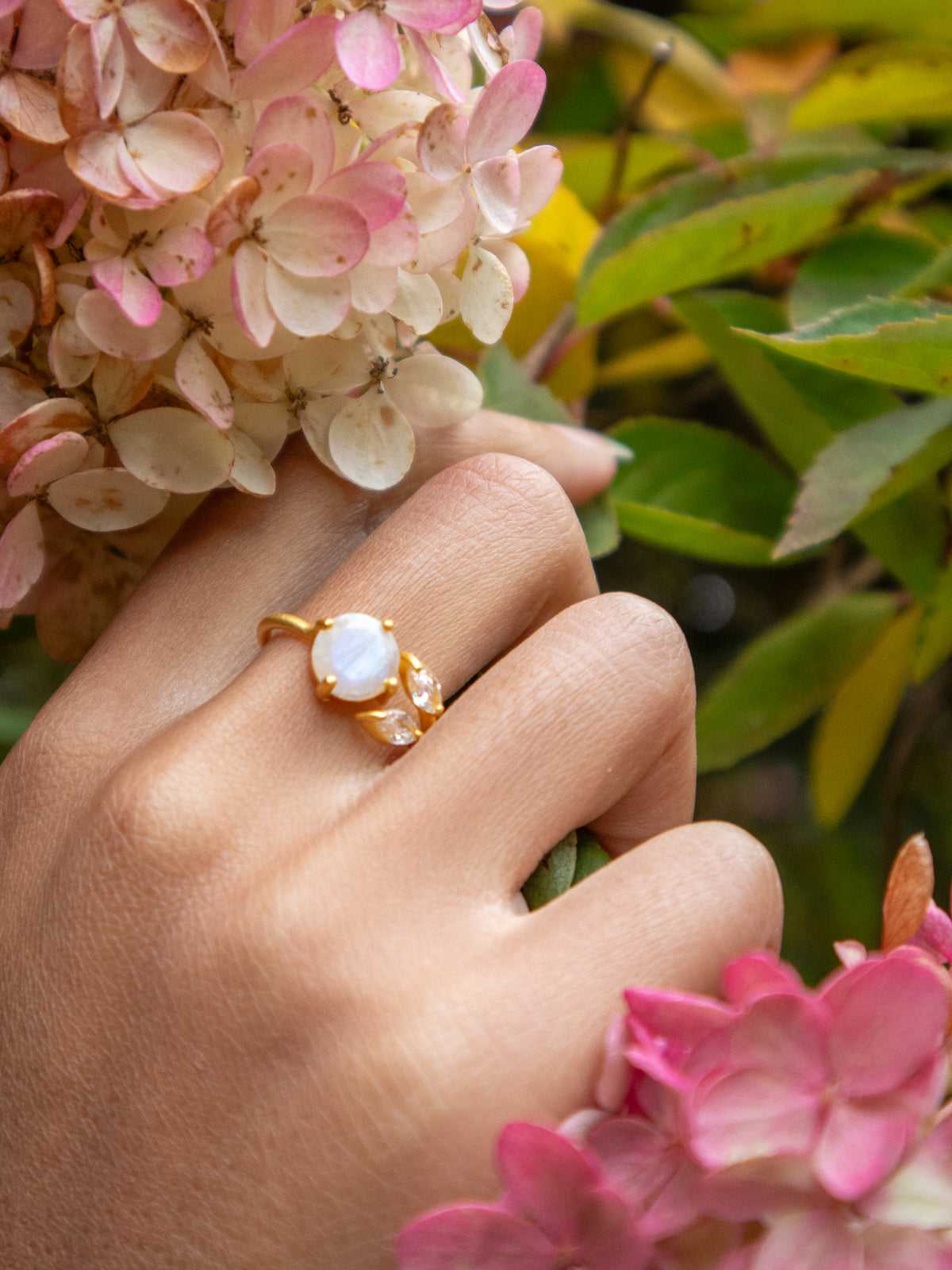 The Bloom Ring - Gold — Select Your Gemstone & Size