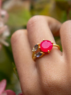 The Bloom Ring - Gold — Select Your Gemstone & Size