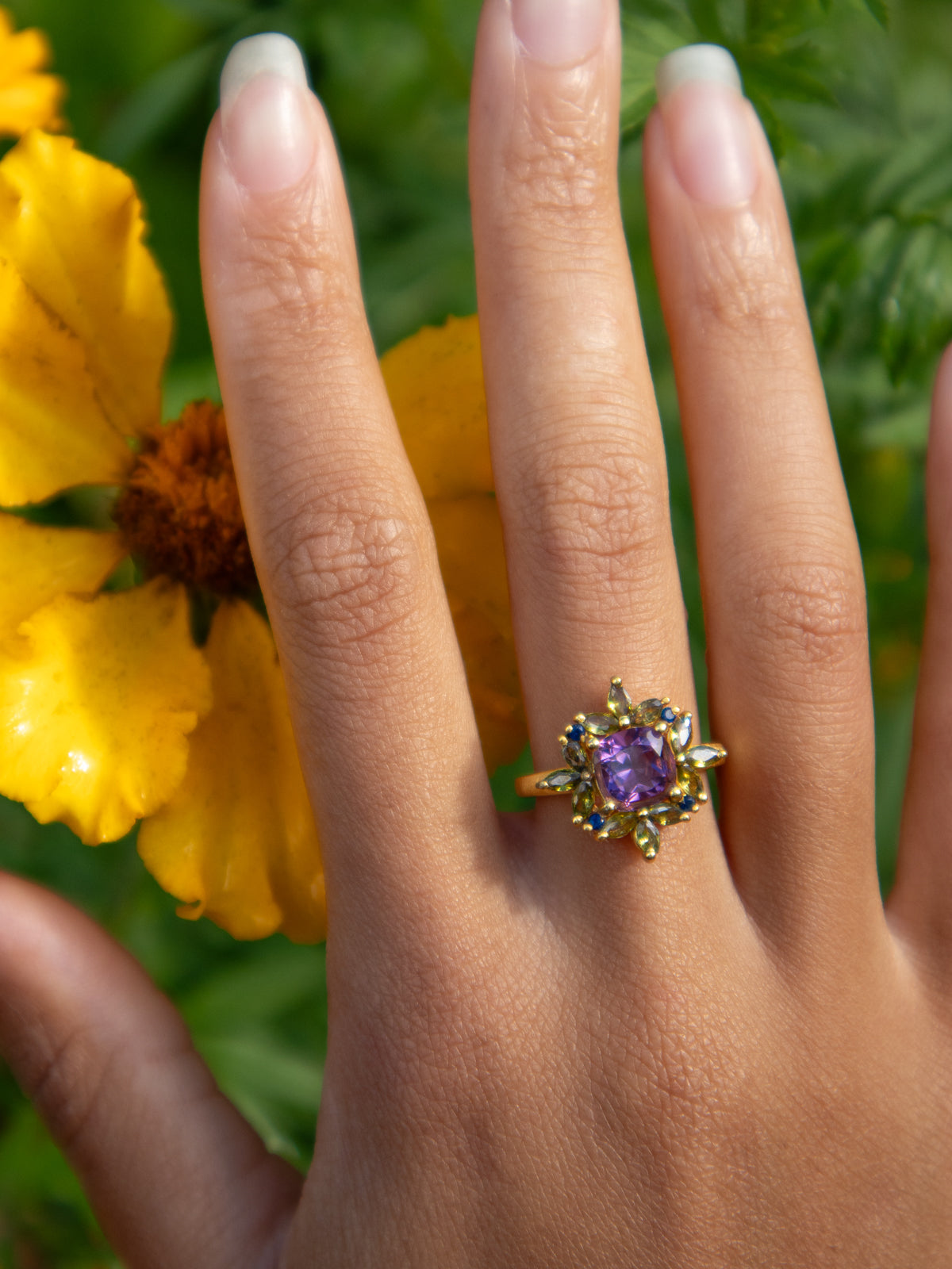 The Full Bloom Ring — Select Your Gemstone & Size