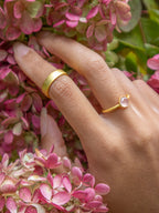 Mini Pebble Ring - Gold — Select Your Gemstone & Size