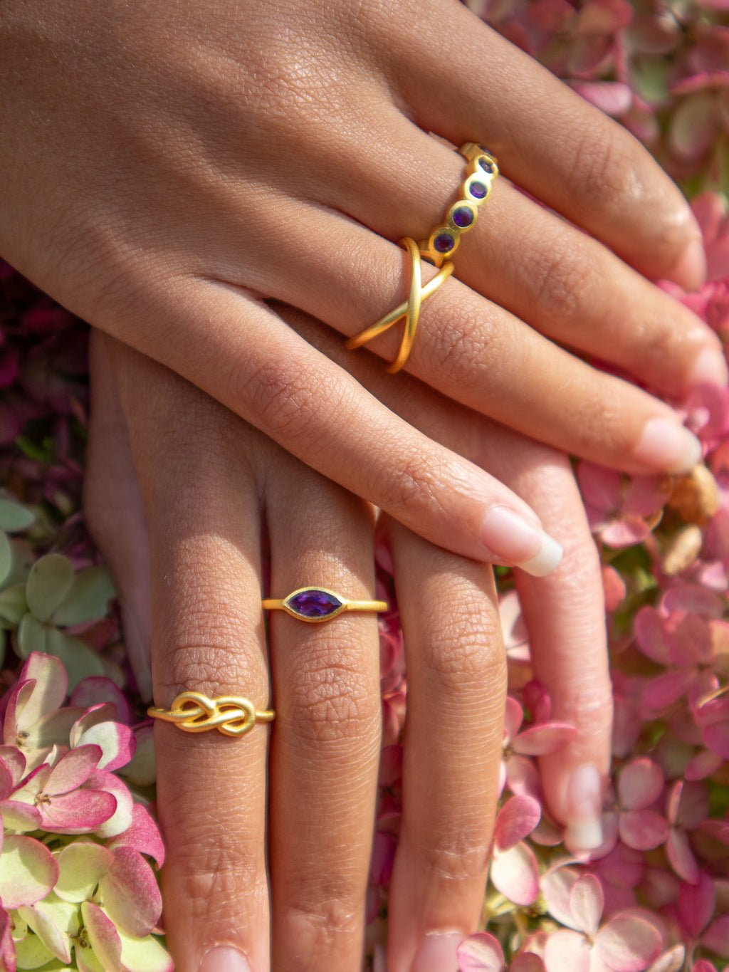Aria Infinity Band Ring — Select Your Gemstone & Size