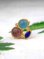 Three-Stone Statement Ring — Select Your Size