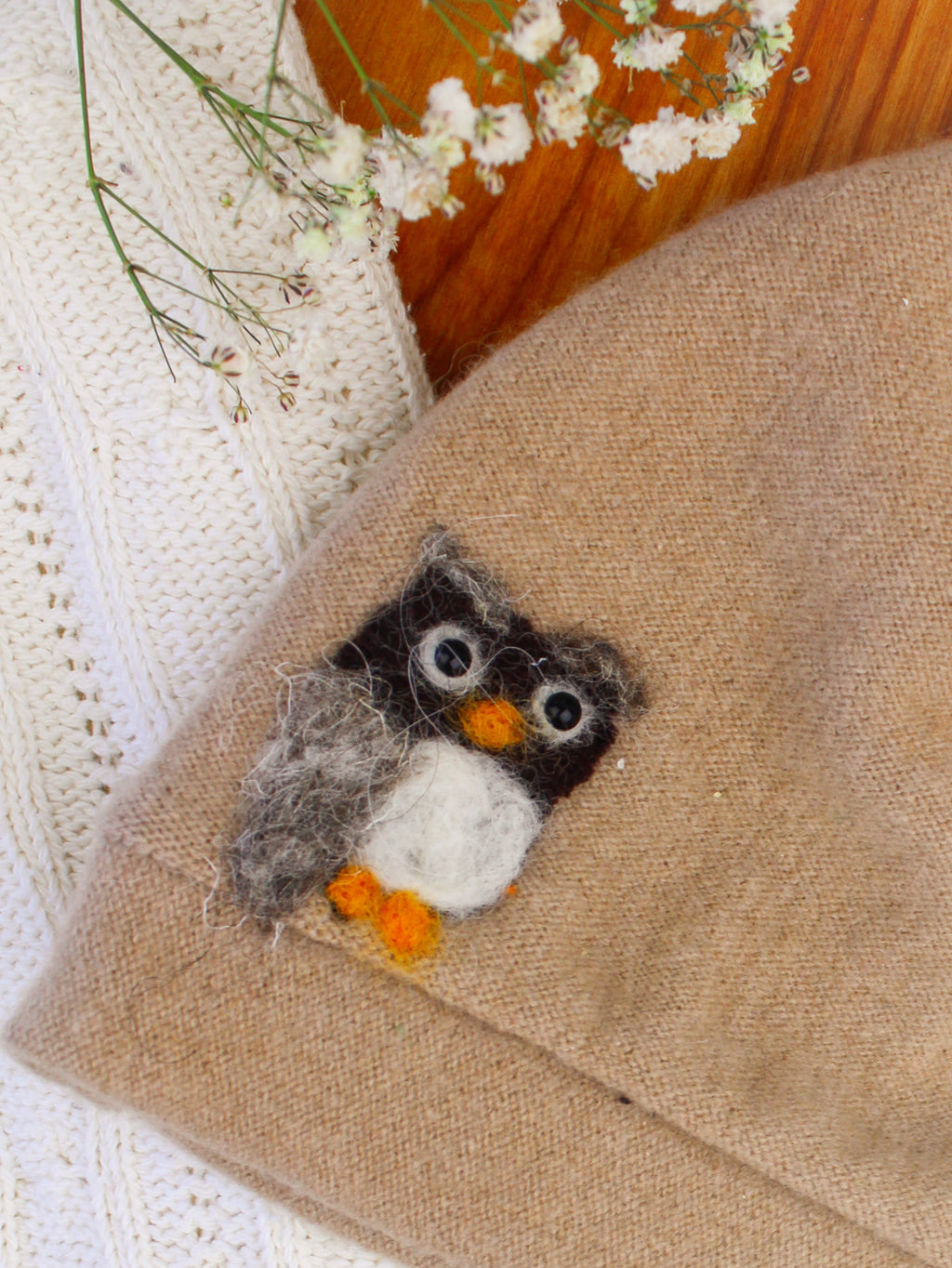 Owl Cashmere Hat - Toddler — Select Your Color