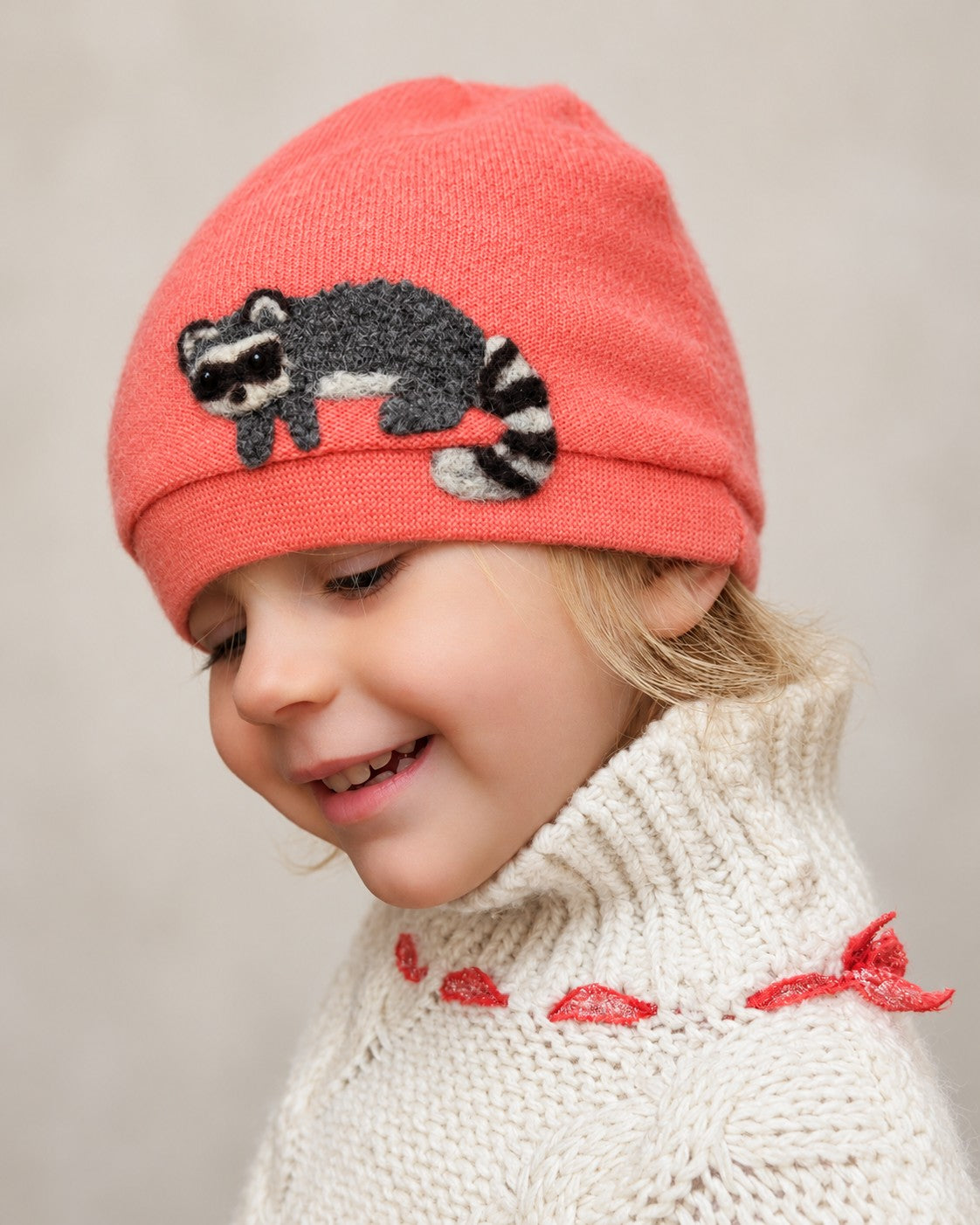 Raccoon Cashmere Hat - Toddler — Select Your Color