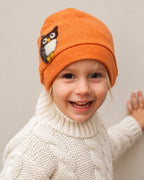 Owl Cashmere Hat - Toddler — Select Your Color