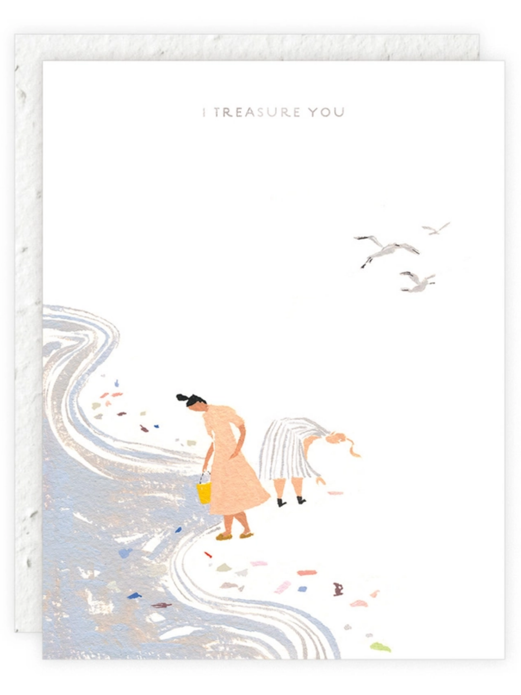 Treasures Love & Friendship - Seeded Card with PLANTABLE seed paper envelope