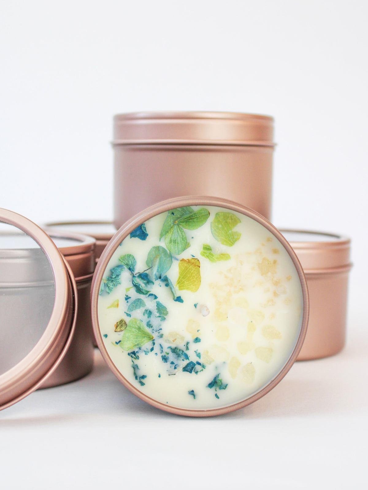 Unlabeled 4 oz Botanical Soy Wax Candles - Party Favors — Select Your Scent