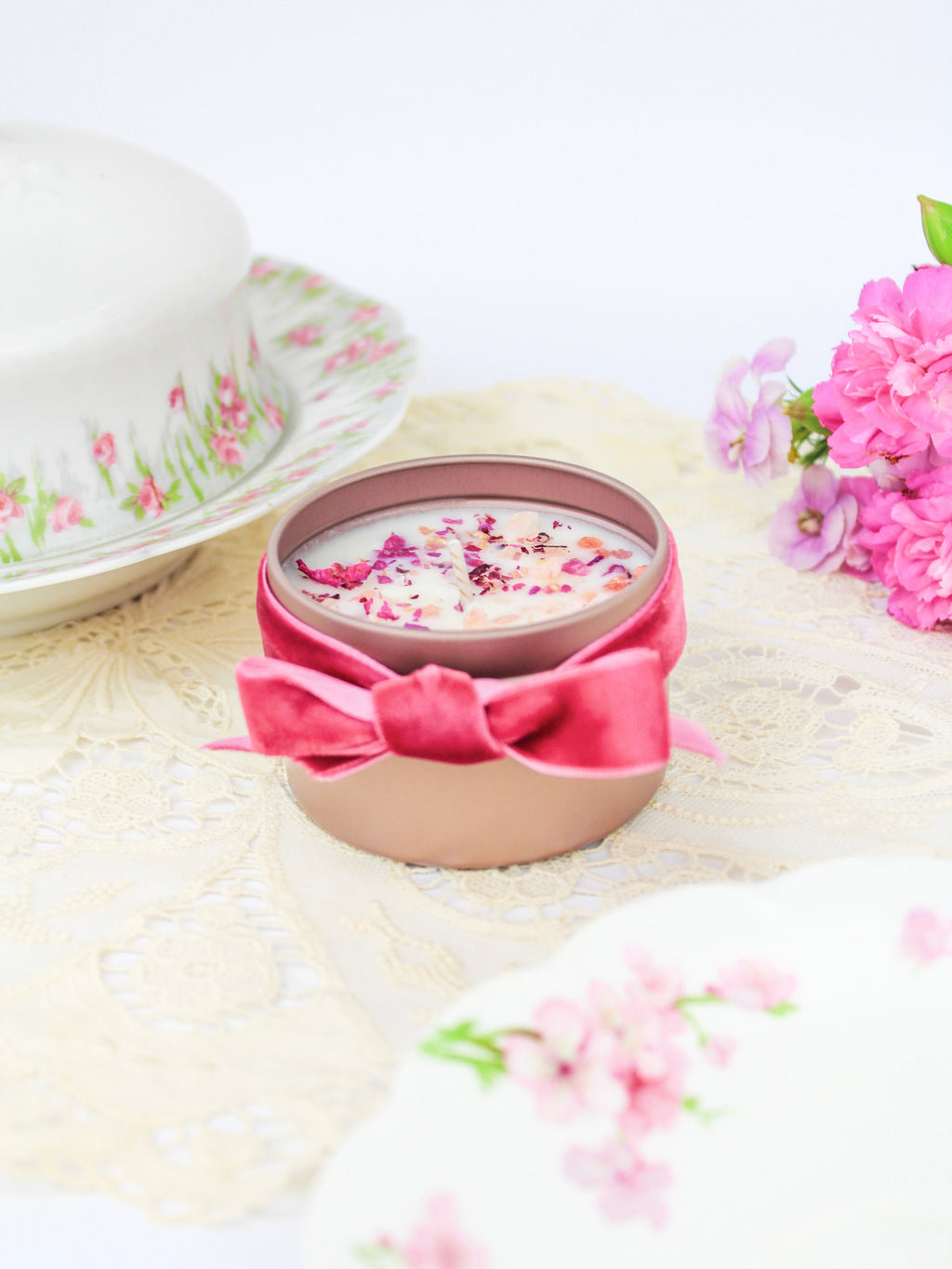 Unlabeled 4 oz Botanical Soy Wax Candles - Party Favors — Select Your Scent