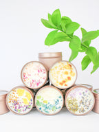 Unlabeled 4 oz Botanical Soy Wax Candles - Party Favors — Select Your Scent