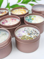 Unlabeled 4 oz Botanical Soy Wax Candles - Party Favors — Select Your Scent