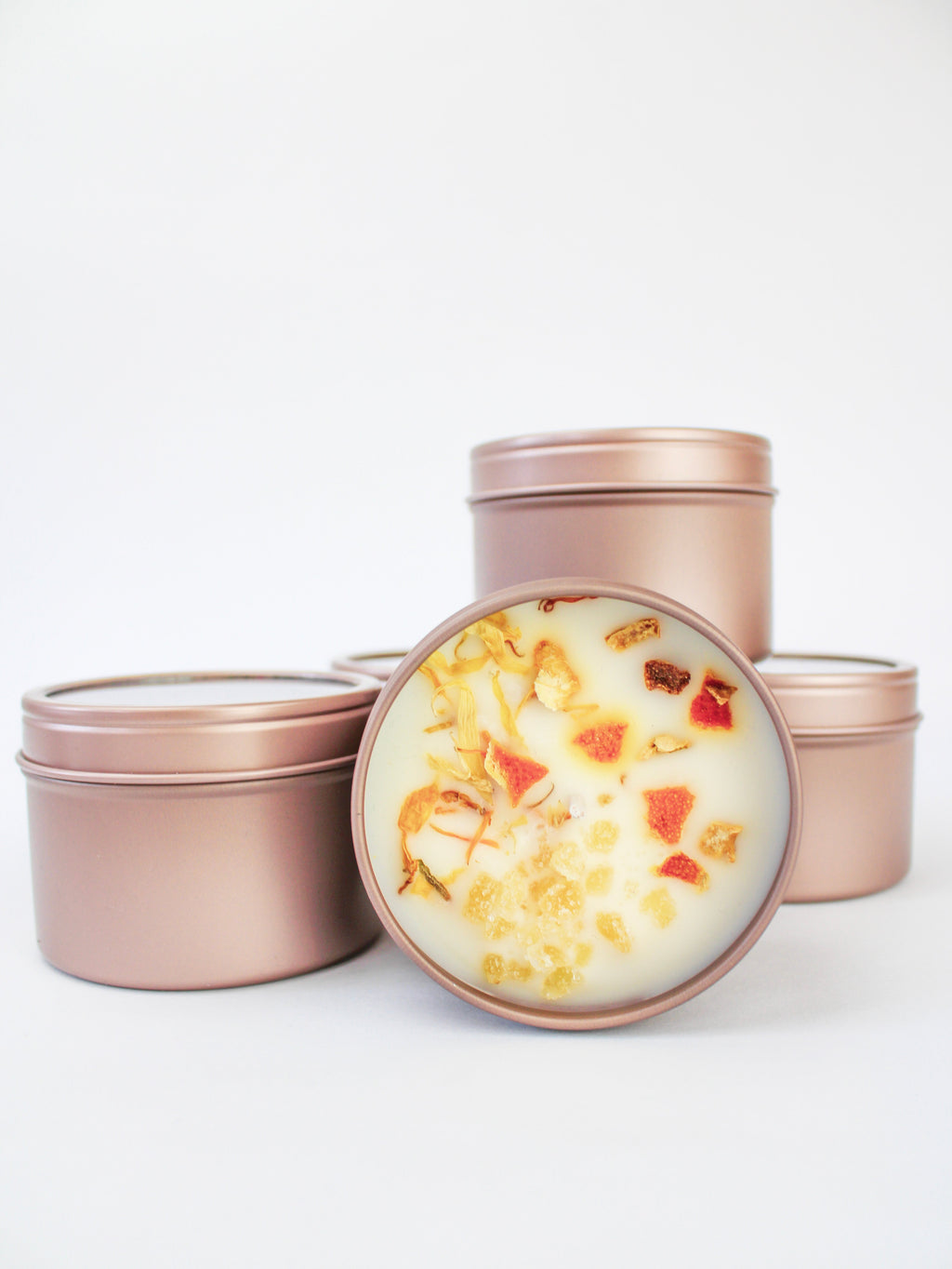 Unlabeled 4 oz Botanical Soy Wax Candles - Party Favors — Select Your Scent