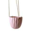 Virago Modern Hanging Planter - Waves — Select Your Color
