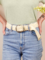 Blanca Flor Embroidered Wide Belt