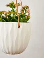 Virago Modern Hanging Planter - Waves — Select Your Color