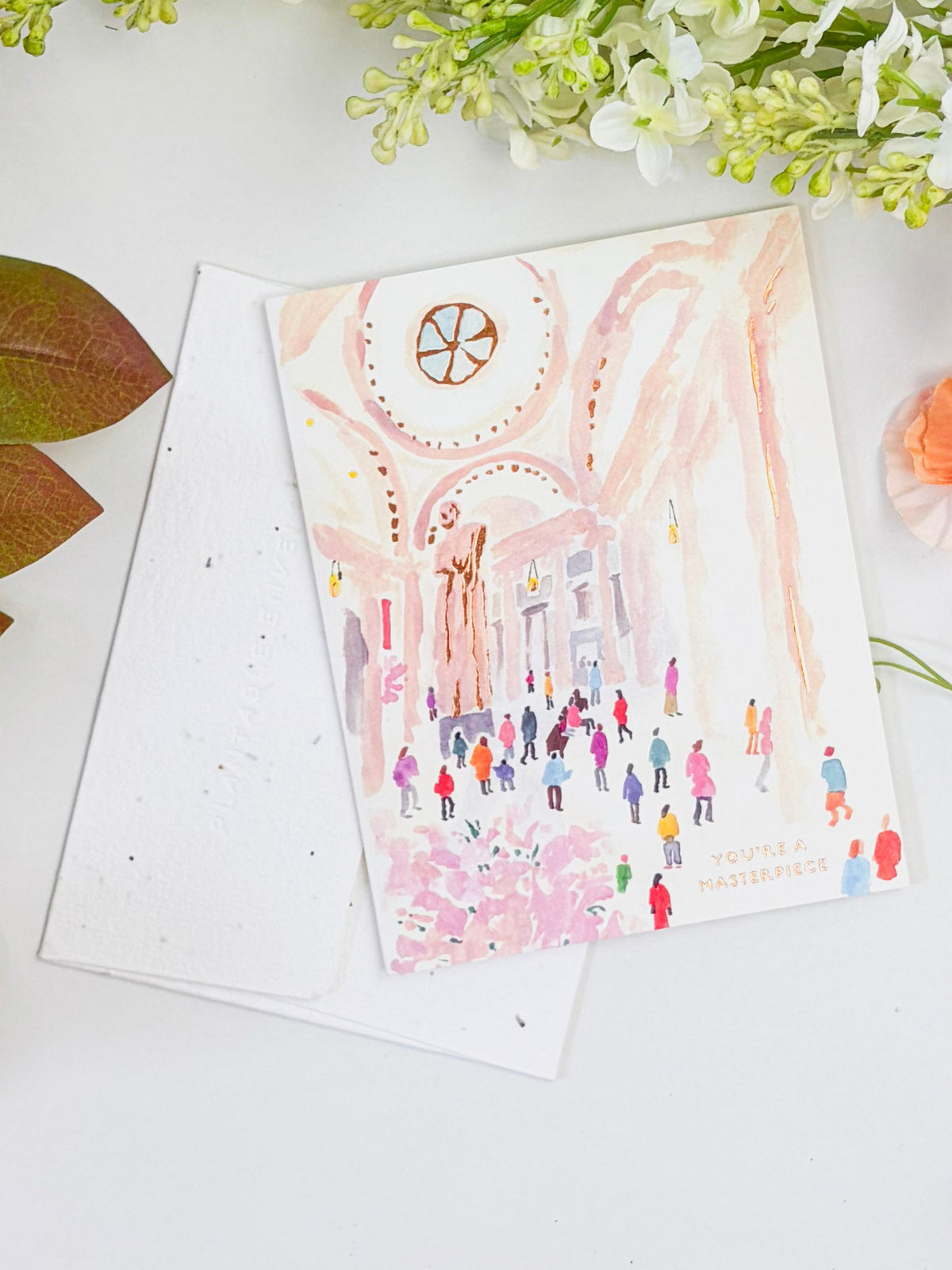 You're a Masterpiece - Seeded Birthday Card with PLANTABLE seed paper envelope