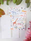 You've Got One Lucky Baby - Seeded Baby Congratulations Card with  PLANTABLE seed paper envelope