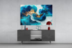 Ethereal Ocean Waves Glass Wall Art