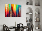Cracked Rainbow Mosaic Glass Wall Art