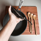 " I Might Lick the Spoon & Keep Cooking" Spoon Rest & Wooden Spoon — Select Your Color & Spoon