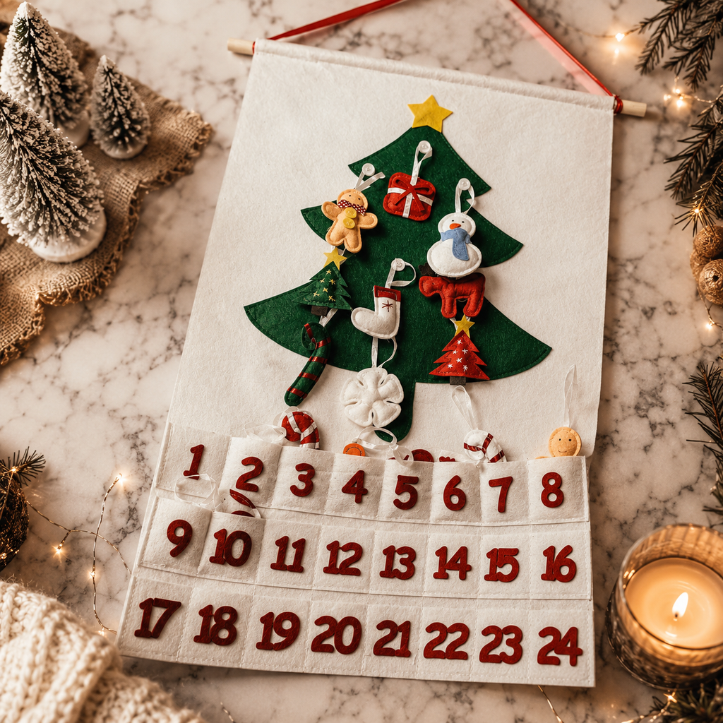 Handmade Felt Christmas Advent Calendar
