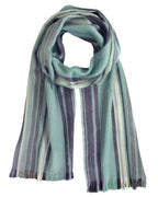 Brushed Alpaca Striped Scarf — Select Your Color