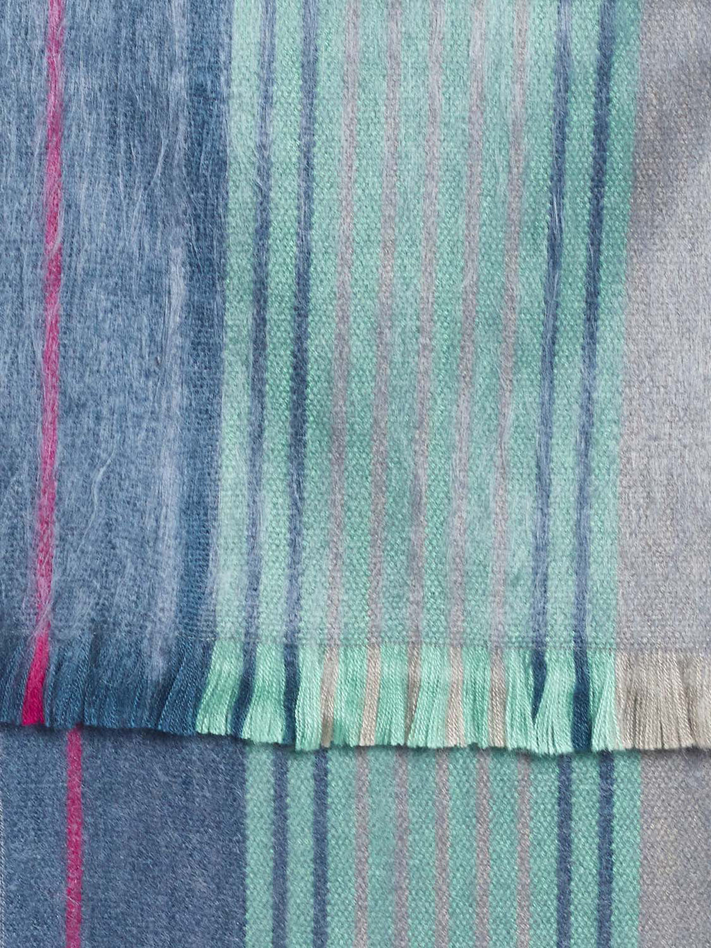 Brushed Alpaca Striped Scarf — Select Your Color