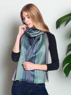 Brushed Alpaca Striped Scarf — Select Your Color