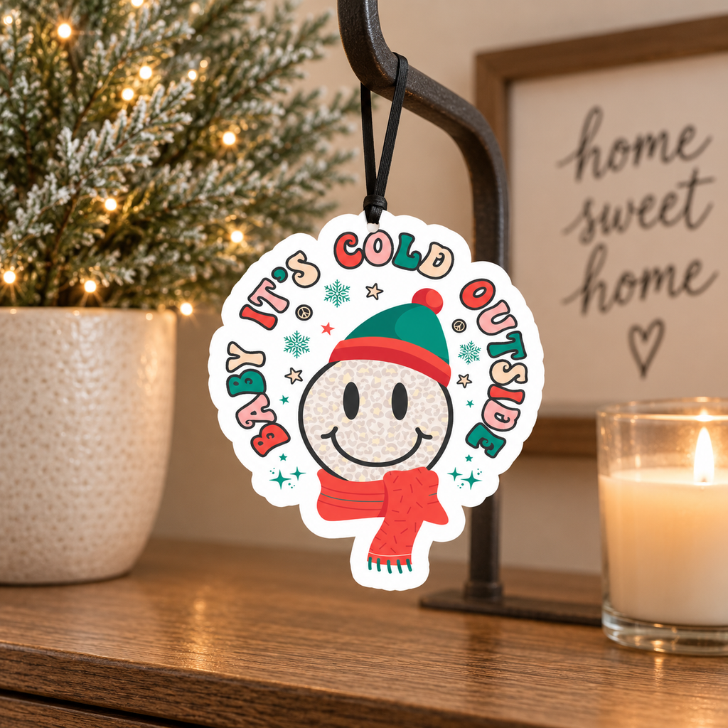 Baby It's Cold Freshie - Hanging Vehicle Air Freshener — Select Your Scent