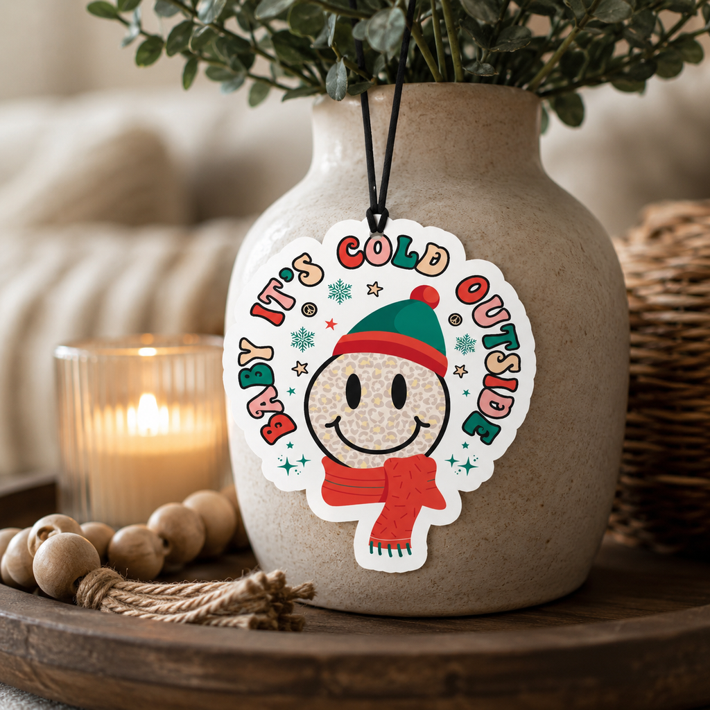 Baby It's Cold Freshie - Hanging Vehicle Air Freshener — Select Your Scent