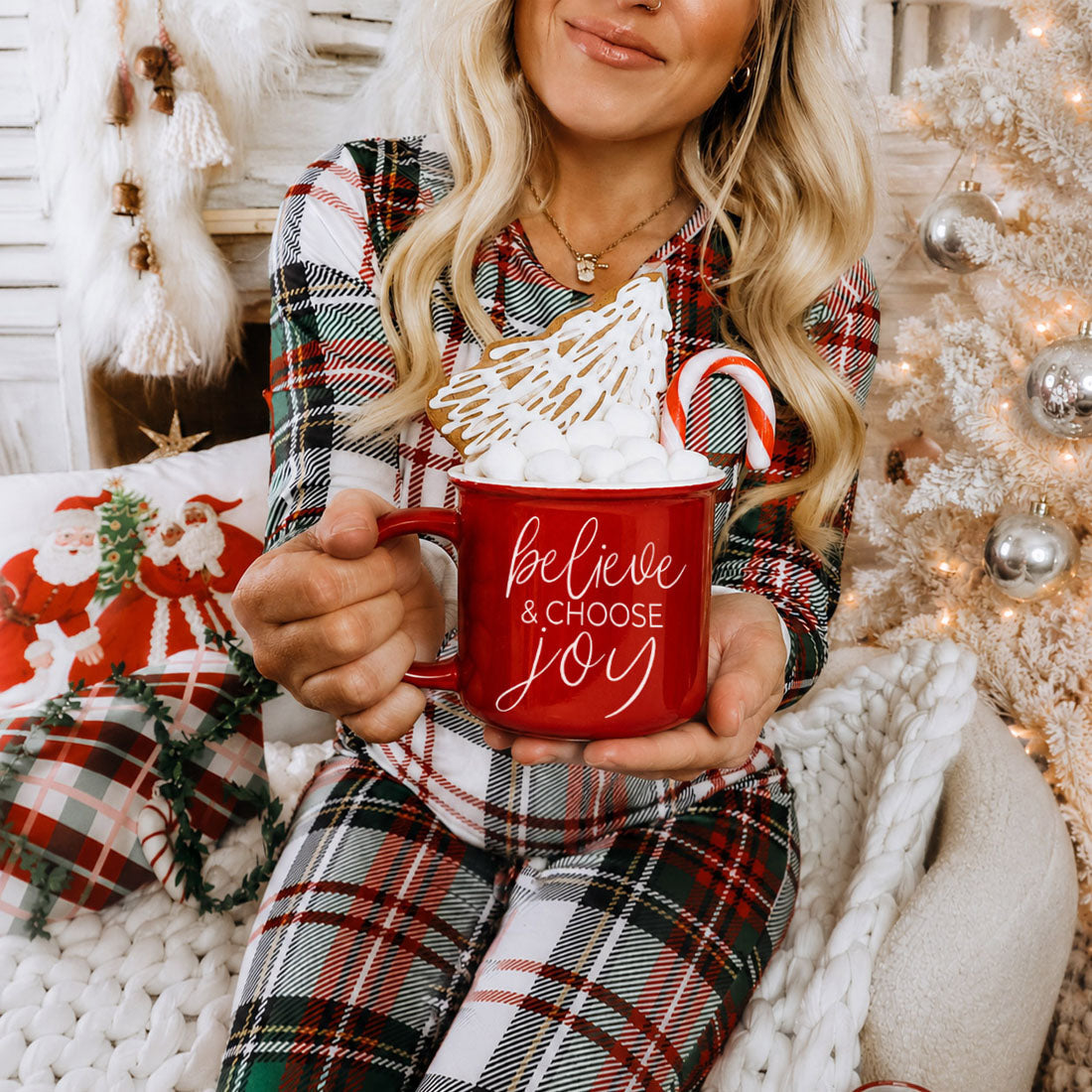 Believe & Joy Christmas Mug PRE-ORDER — Select Your Color