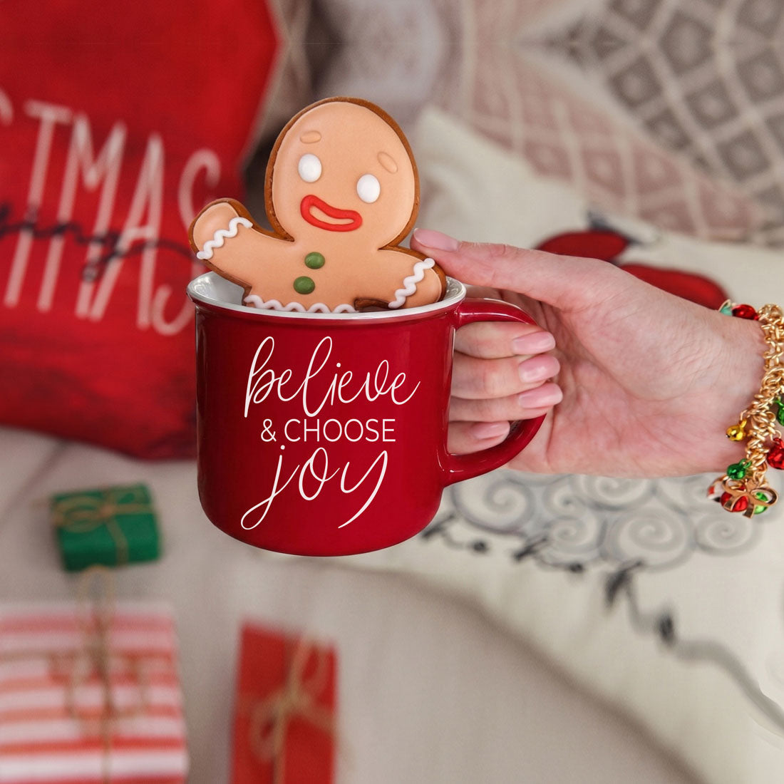 Believe & Joy Christmas Mug PRE-ORDER — Select Your Color