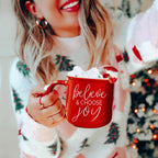 Believe & Joy Christmas Mug PRE-ORDER — Select Your Color